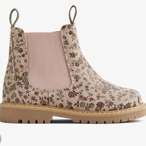 Nordstrom Jaymes Chelsea Boots in Pink Lotus Floral Combo sz 6 Toddler EUC